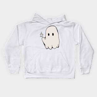 Coffee Ghost Kids Hoodie